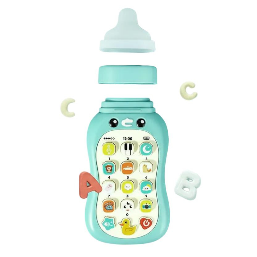 موبايل الببرونة التعليمي 2 في 1 (عضاضة + أصوات)