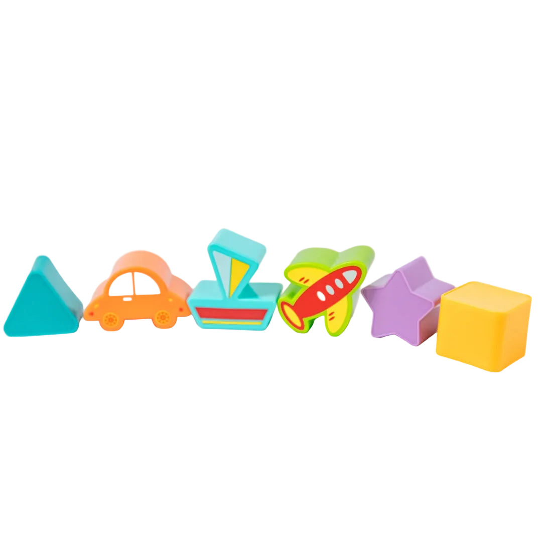 اشكال هندسية و مكعبات تعليمية ملونه للاطفال-Skills Toy Store