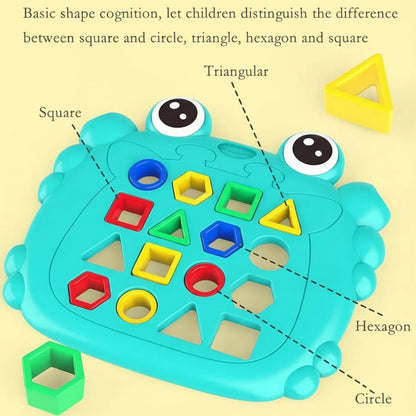 Crab Shape Matching Puzzle Board - Skills Toy Store