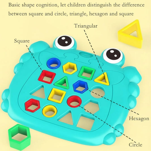Crab Shape Matching Puzzle Board - Skills Toy Store