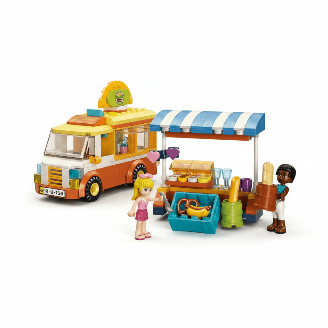 Dream Town Food Truck Building Set – 299 Pieces - Skills Toy Store