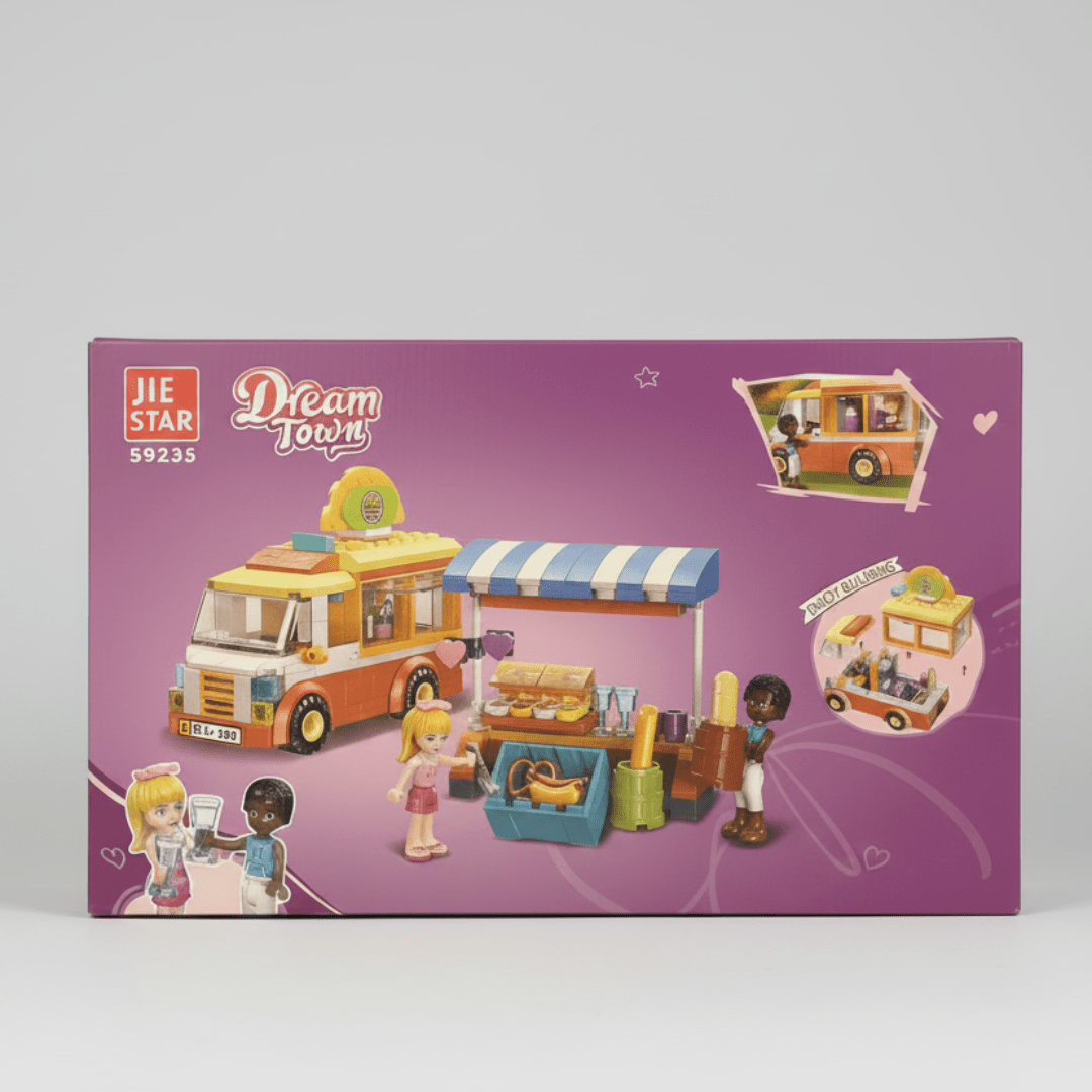 Dream Town Food Truck Building Set – 299 Pieces - Skills Toy Store