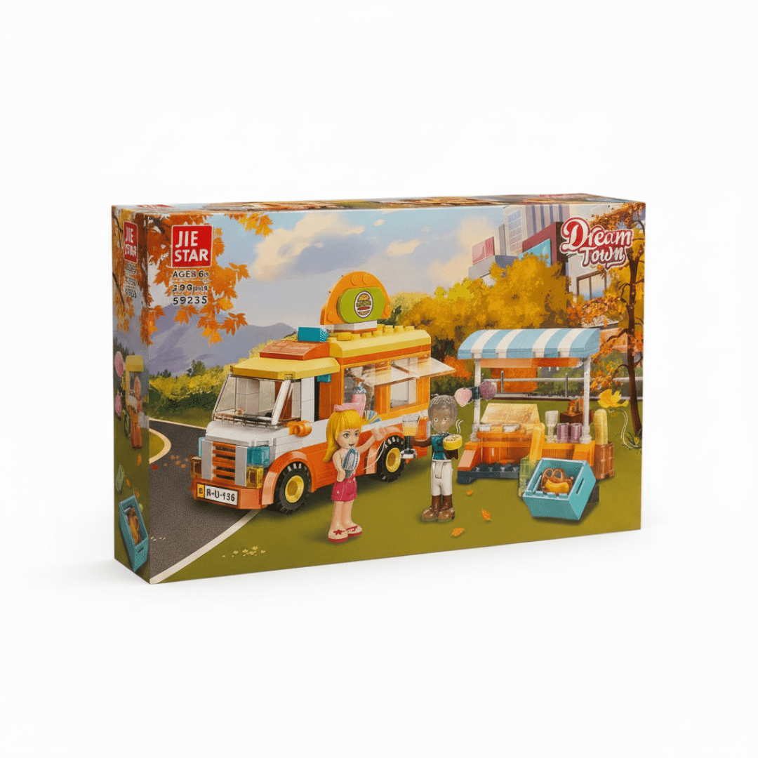 Dream Town Food Truck Building Set – 299 Pieces - Skills Toy Store