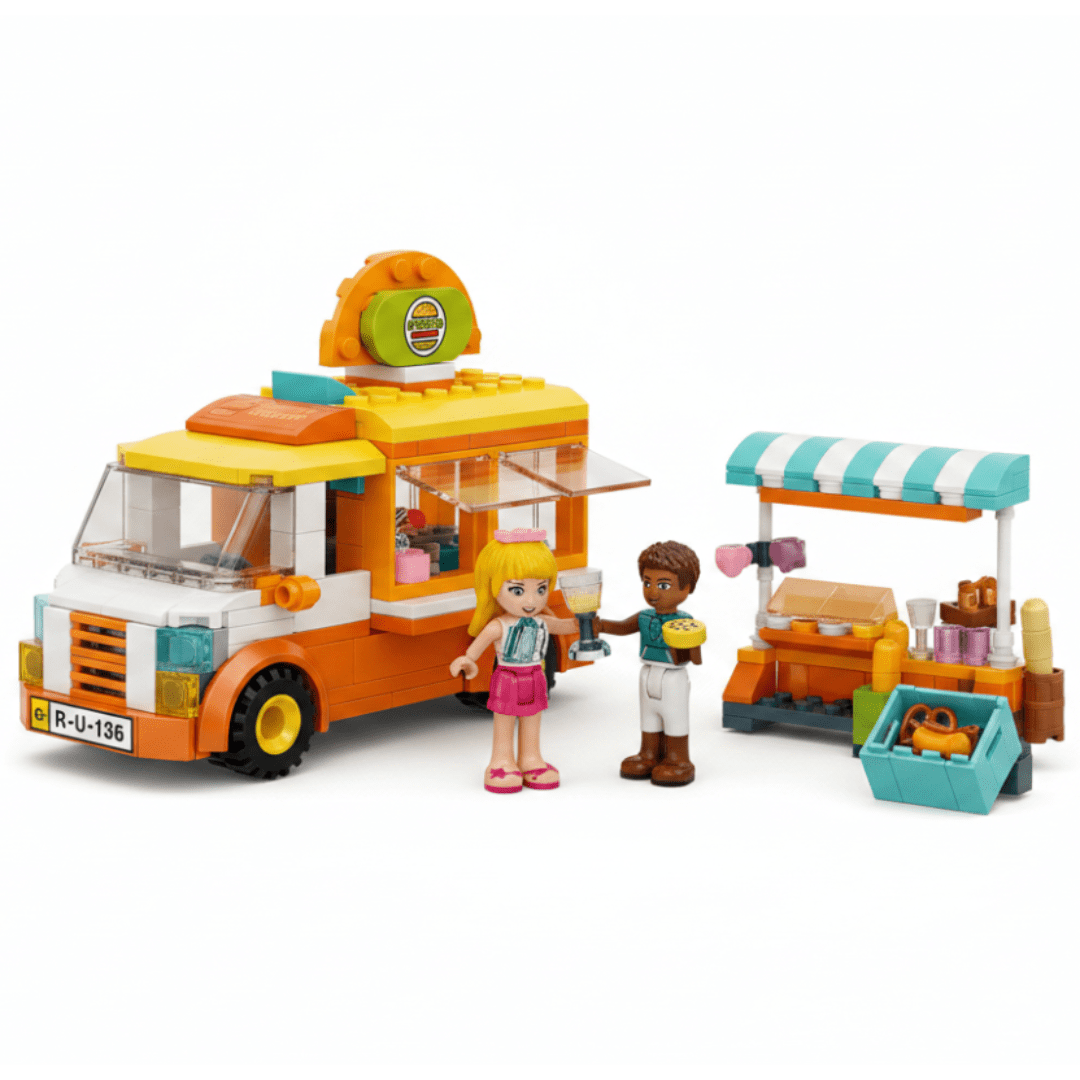 Dream Town Food Truck Building Set – 299 Pieces - Skills Toy Store