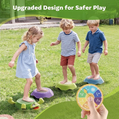 Frog Balance Stepping Stones 🐢 | Active Play Set - Skills Toy Store
