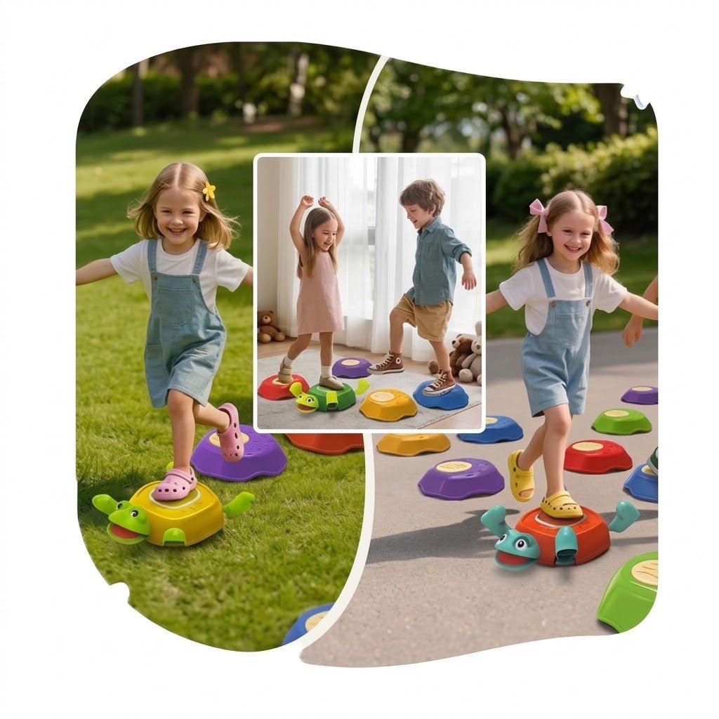 Frog Balance Stepping Stones 🐢 | Active Play Set - Skills Toy Store