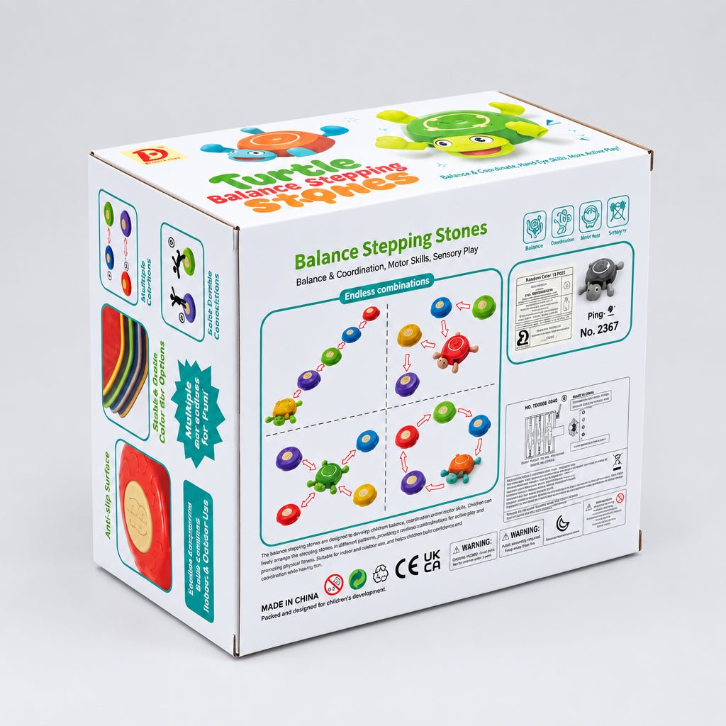 Frog Balance Stepping Stones 🐢 | Active Play Set - Skills Toy Store