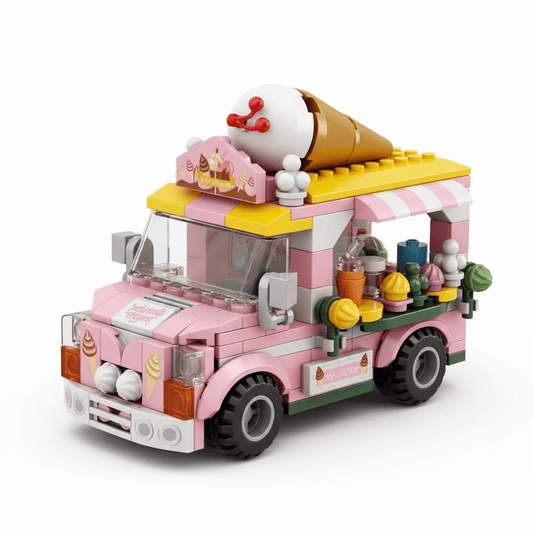 Ice Cream Van Building Set – 232 Pieces - Skills Toy Store