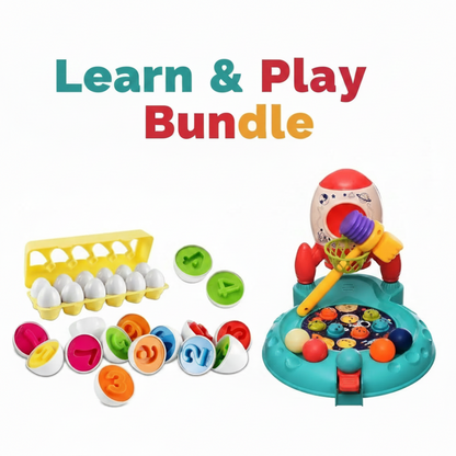 Learn & Play Bundle - Matching Eggs and Space Rocket Whac-a-Mole