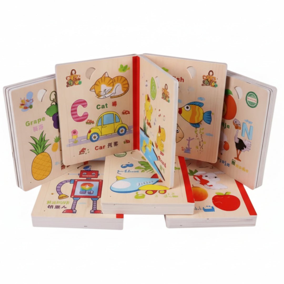 كتاب البازل الخشبي التعليمي - Skills Toy Store