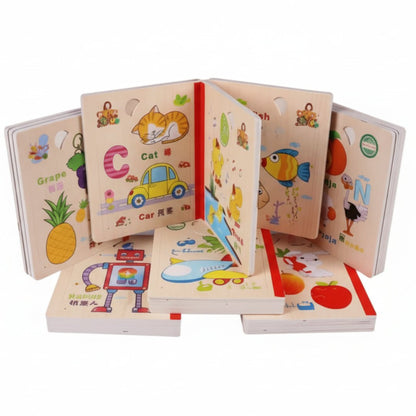 كتاب البازل الخشبي التعليمي - Skills Toy Store