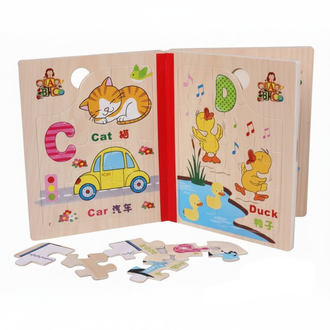 كتاب البازل الخشبي التعليمي - Skills Toy Store