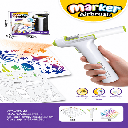 Marker Airbrush Art Kit - Skills Toy Store