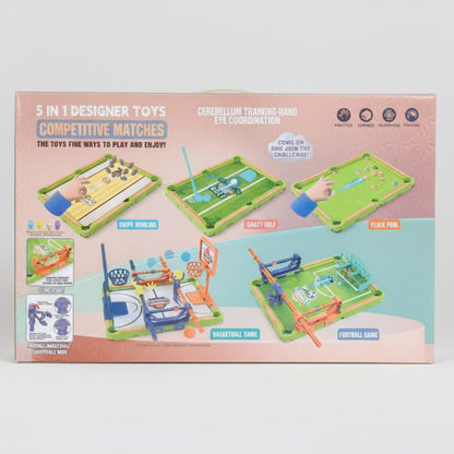 مجموعة الألعاب الرياضية المصغرة 5 في 1 - كولكشن الأبطال - Skills Toy Store