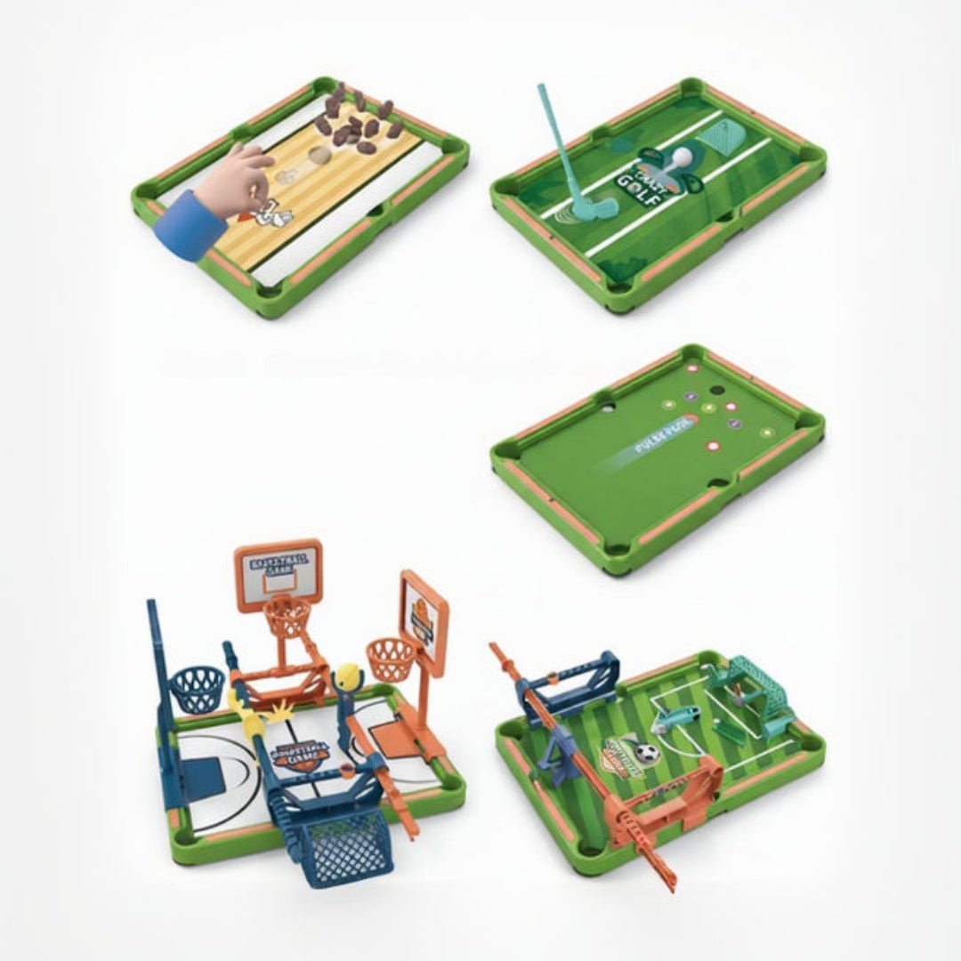 مجموعة الألعاب الرياضية المصغرة 5 في 1 - كولكشن الأبطال - Skills Toy Store
