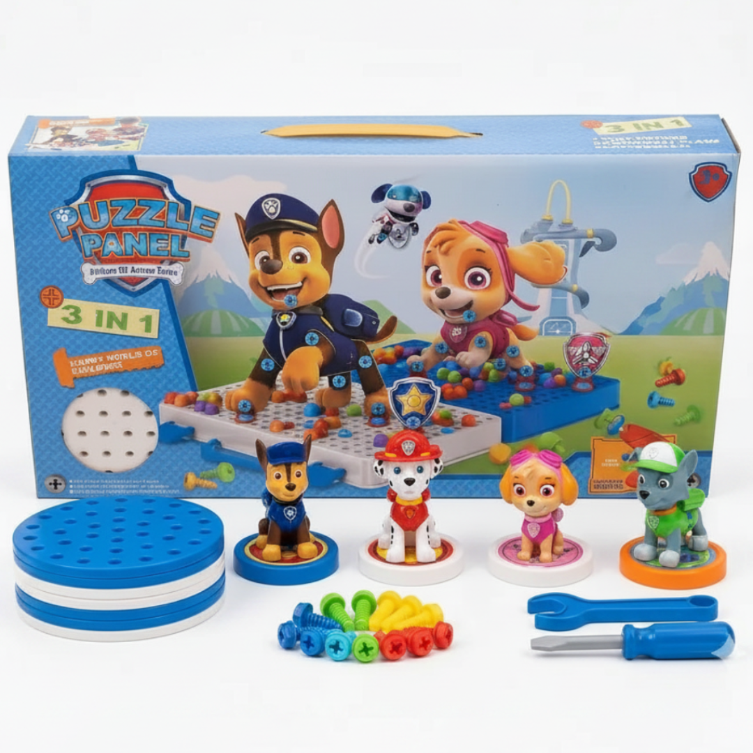 Paw Patrol 3-in-1 Puzzle Panel - Skills Toy Store