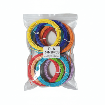 PLA 3D Pen Filament Refills – 20 Colors (5M Each) - Skills Toy Store