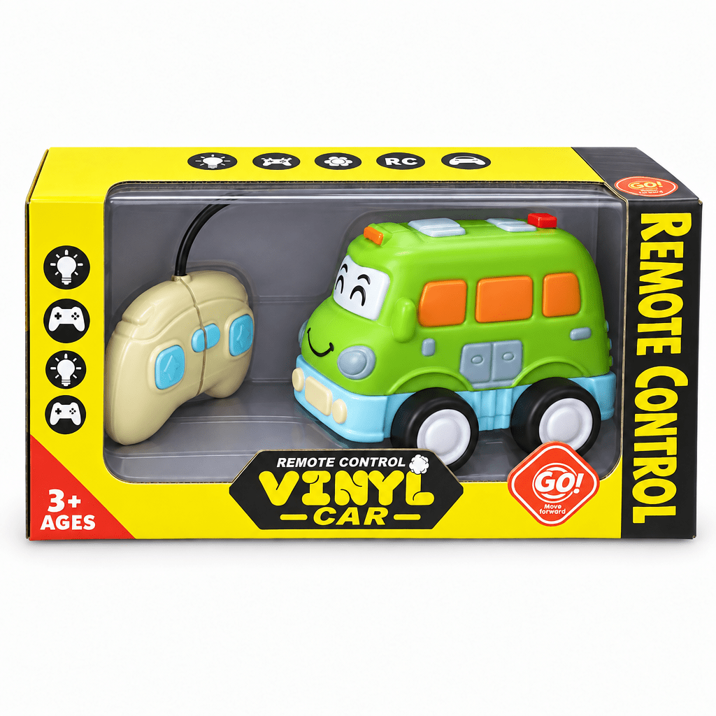 Remote Control Vinyl Bus 🚐 | Lights & Music - Skills Toy Store