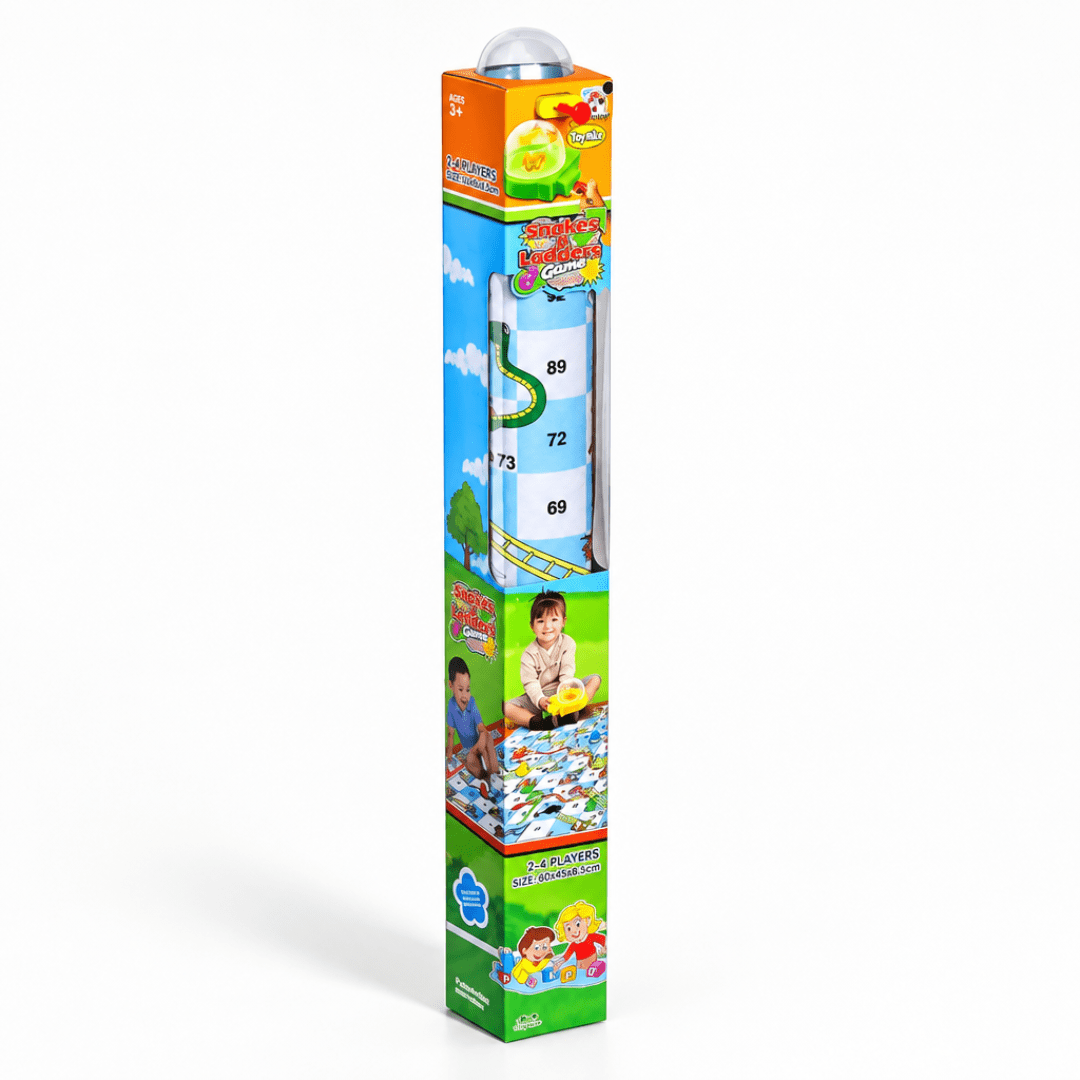 Snakes & Ladders Game Mat with Dice Popper - Skills Toy Store