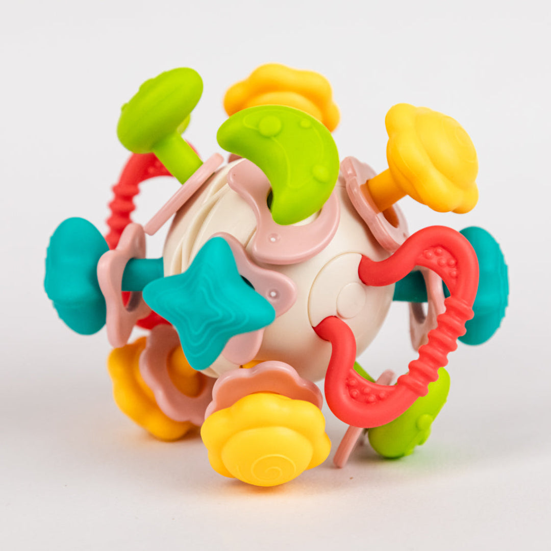 كرة التسنين الفضائية الملونة لتخفيف آلام اللثة للأطفال - Skills Toy Store