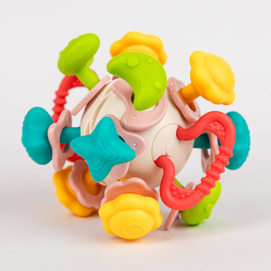 كرة التسنين الفضائية الملونة لتخفيف آلام اللثة للأطفال - Skills Toy Store