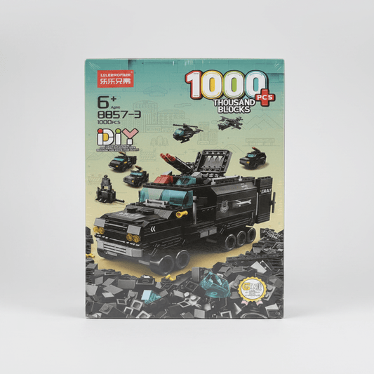SWAT Truck 6-in-1 Building Set – 1000 Pieces - Skills Toy Store