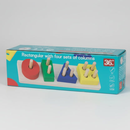 تصنيف الأشكال الهندسية الخشبية - Skills Toy Store