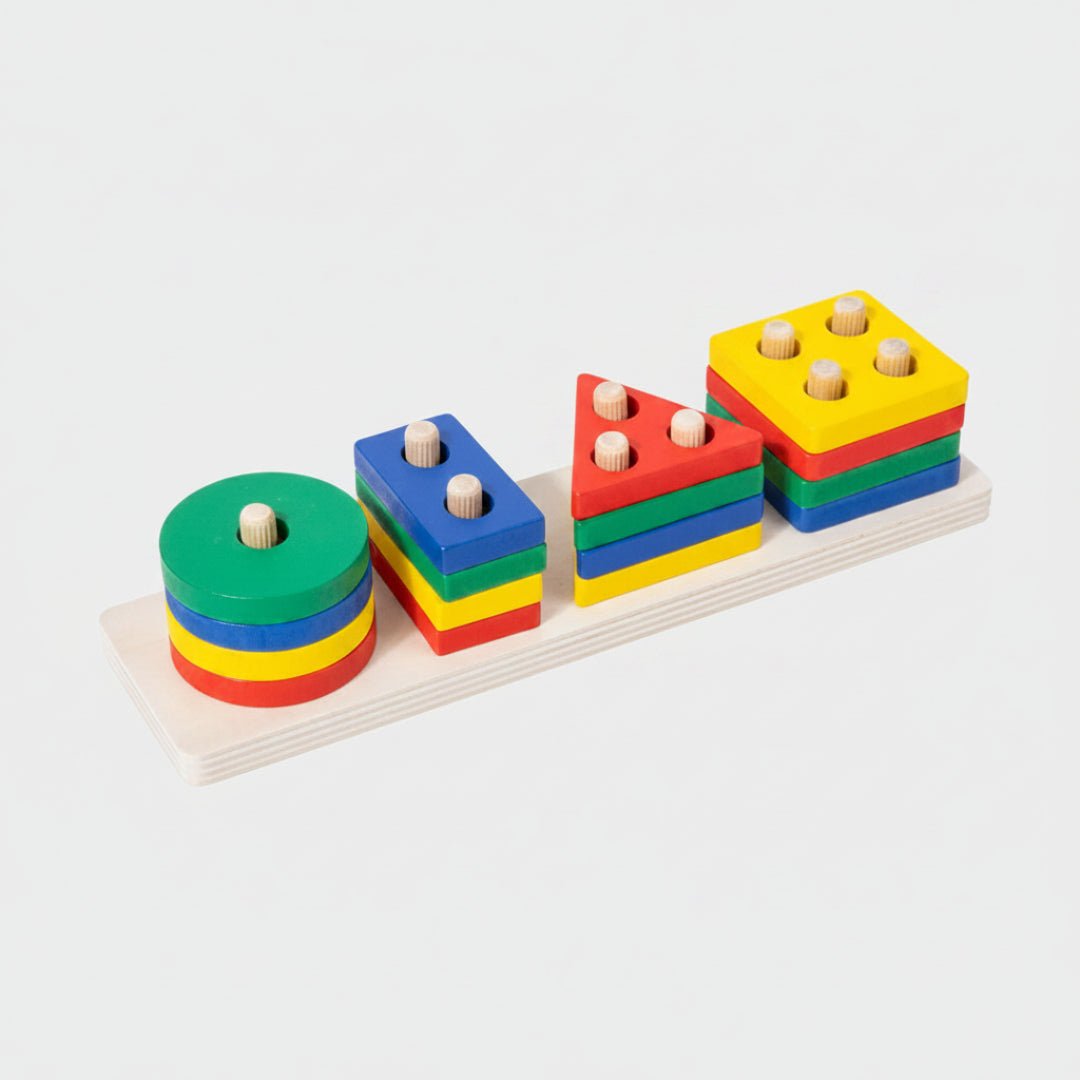 تصنيف الأشكال الهندسية الخشبية - Skills Toy Store