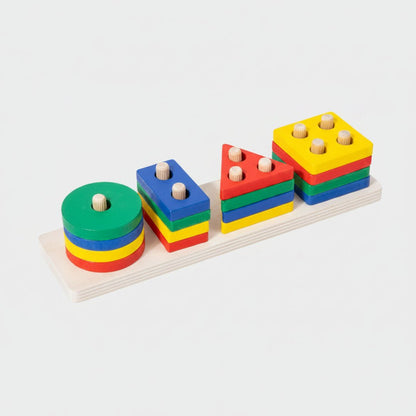 تصنيف الأشكال الهندسية الخشبية - Skills Toy Store