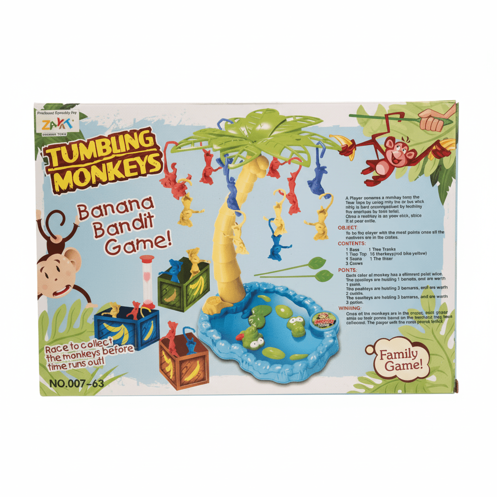 Tumbling Monkeys – Banana Bandit Family Game - Skills Toy Store
